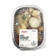Mini rosemary potatoes in a sealed ready-to-heat container, roasted potato side dish with rosemary seasoning.